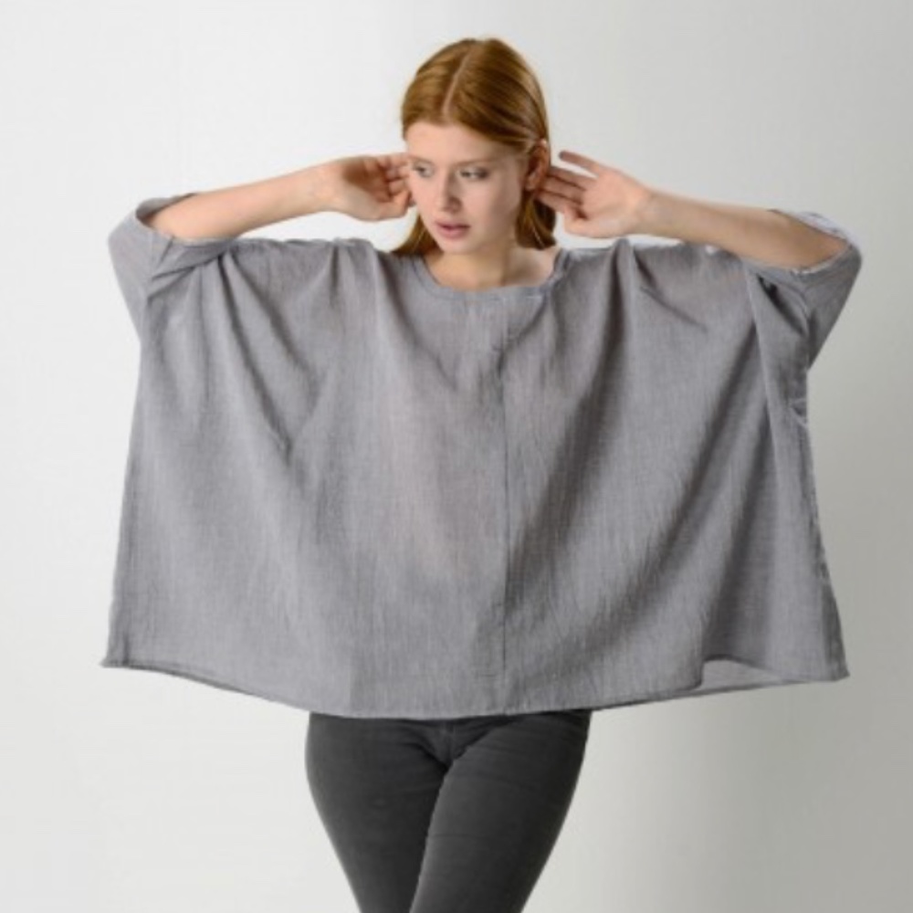 Grey Sile Top